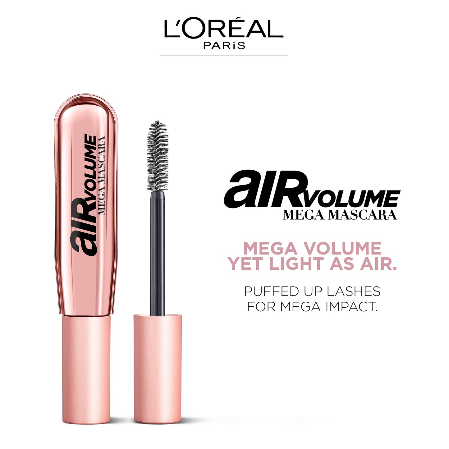 L'Oreal Paris Air Volume Mega Mascara Blackest Black - Alora