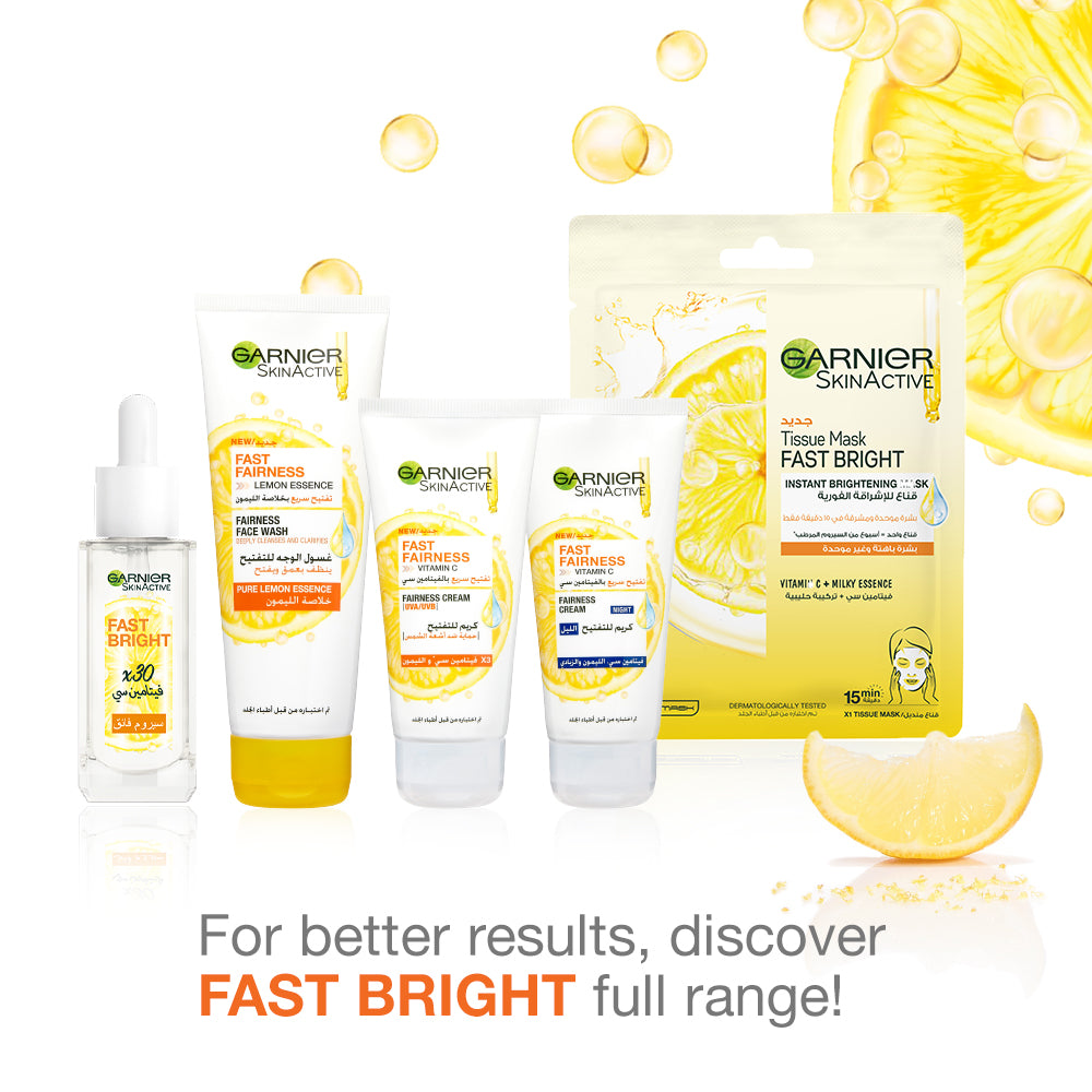 Garnier Fast Fairness Tissue Mask For uneven & Dull Skin - Alora
