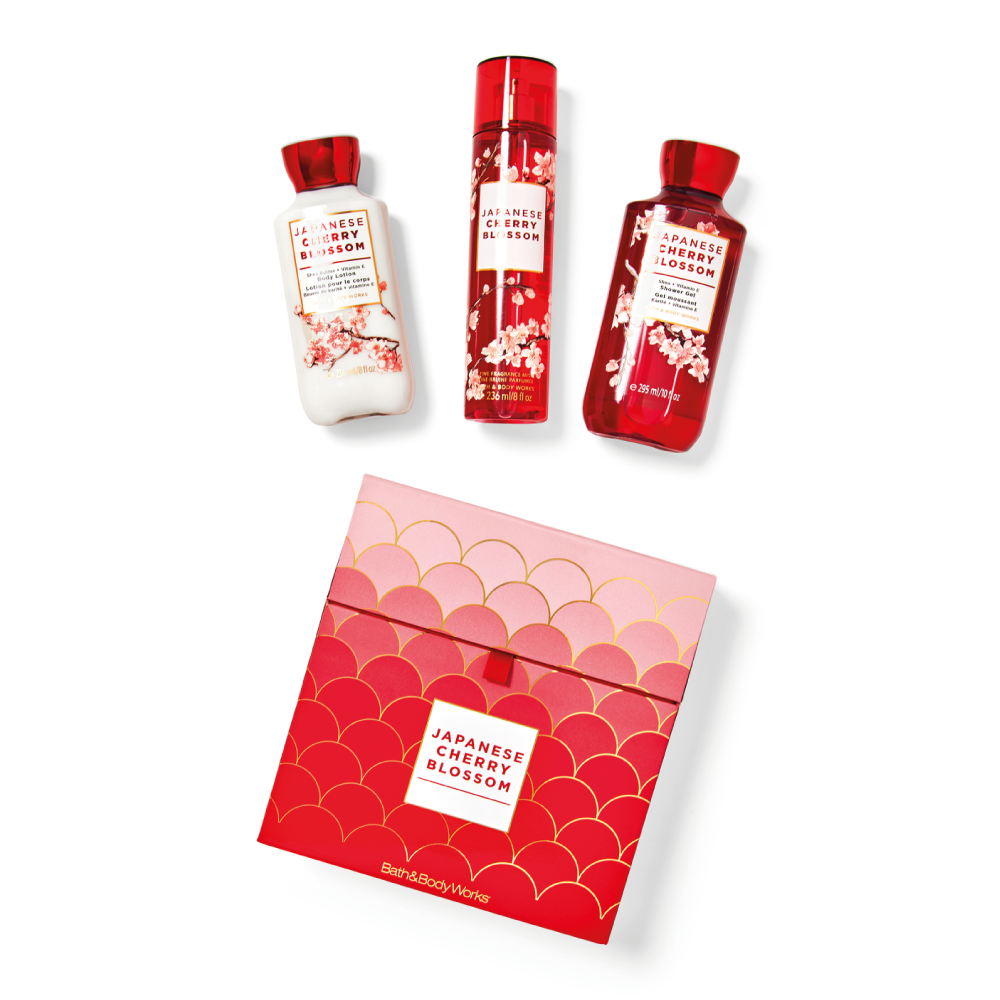 Japanese Cherry Blossom Large Gift Box Set Bath & Body Works at Alora