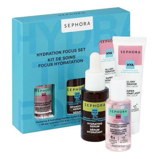 Sephora Hydration Focus Set - Micellar Water + Serum + Day Cream
