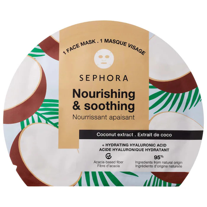 Sephora Face Masks Fruit & Plant Extracts + Hydrating Hyaluronic Acid