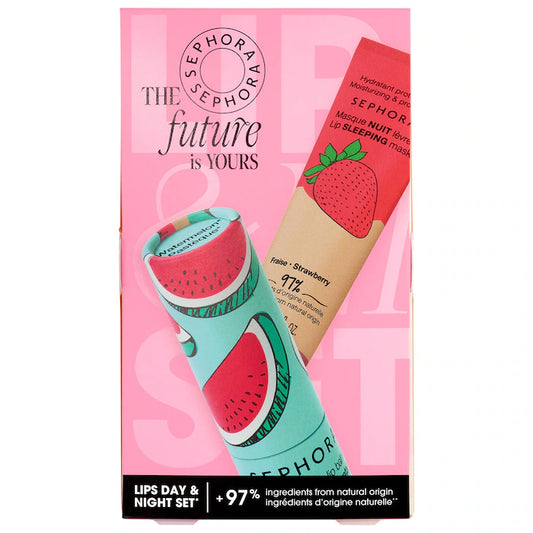 Sephora Day & Night Hydrating Lip Set - Strawberry and Watermelon