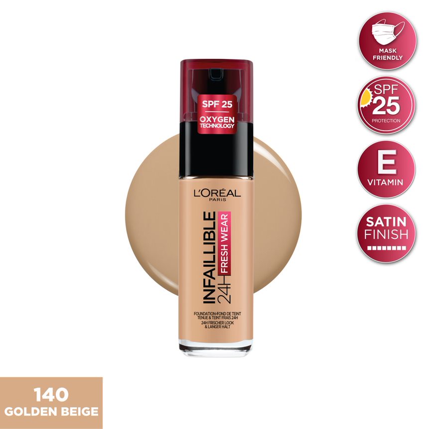 L'Oreal Paris Infallible 24H Fresh Wear Foundation - Alora