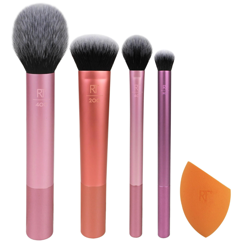 Real Techniques Everyday Essentials Brush Kit x4 + Sponge - Alora