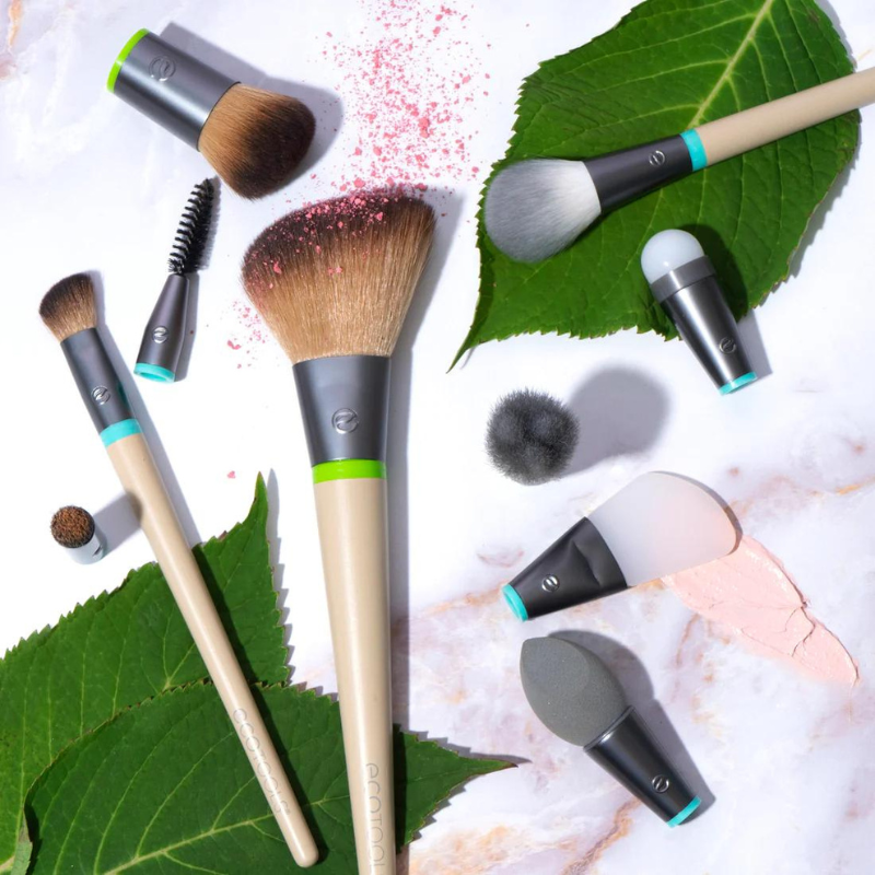 EcoTools Interchangeables Daily Essentials Total Face Makeup Brush Kit (5) - Alora