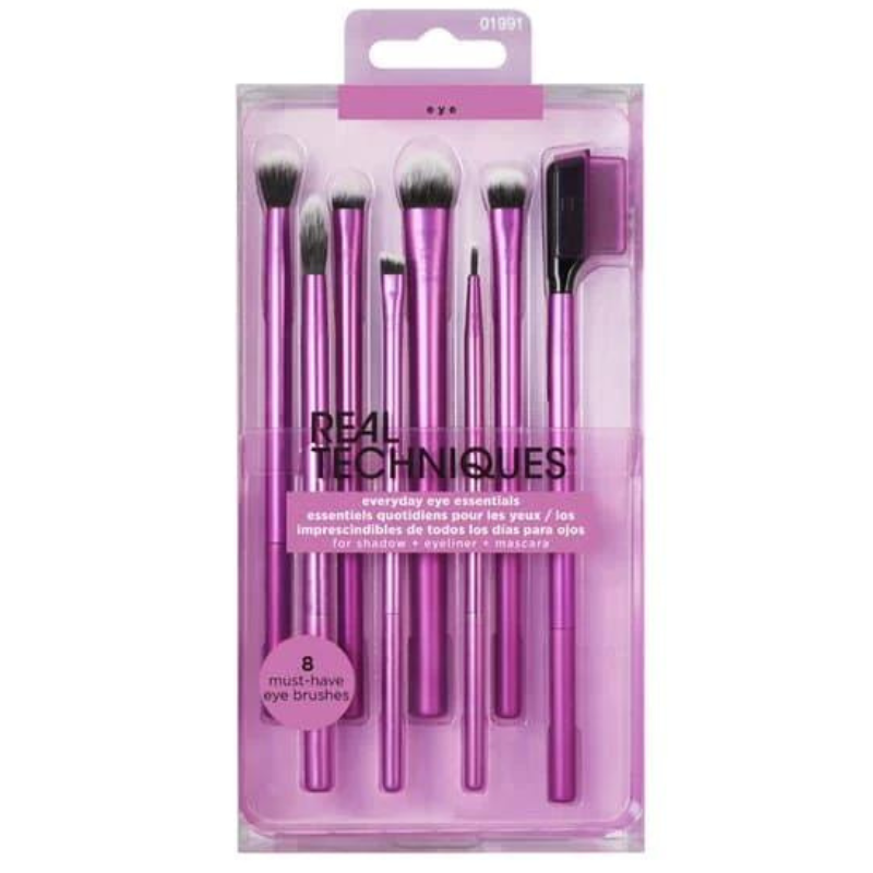 Real Techniques Everyday Eye Essentials Brush Kit (8) - Alora