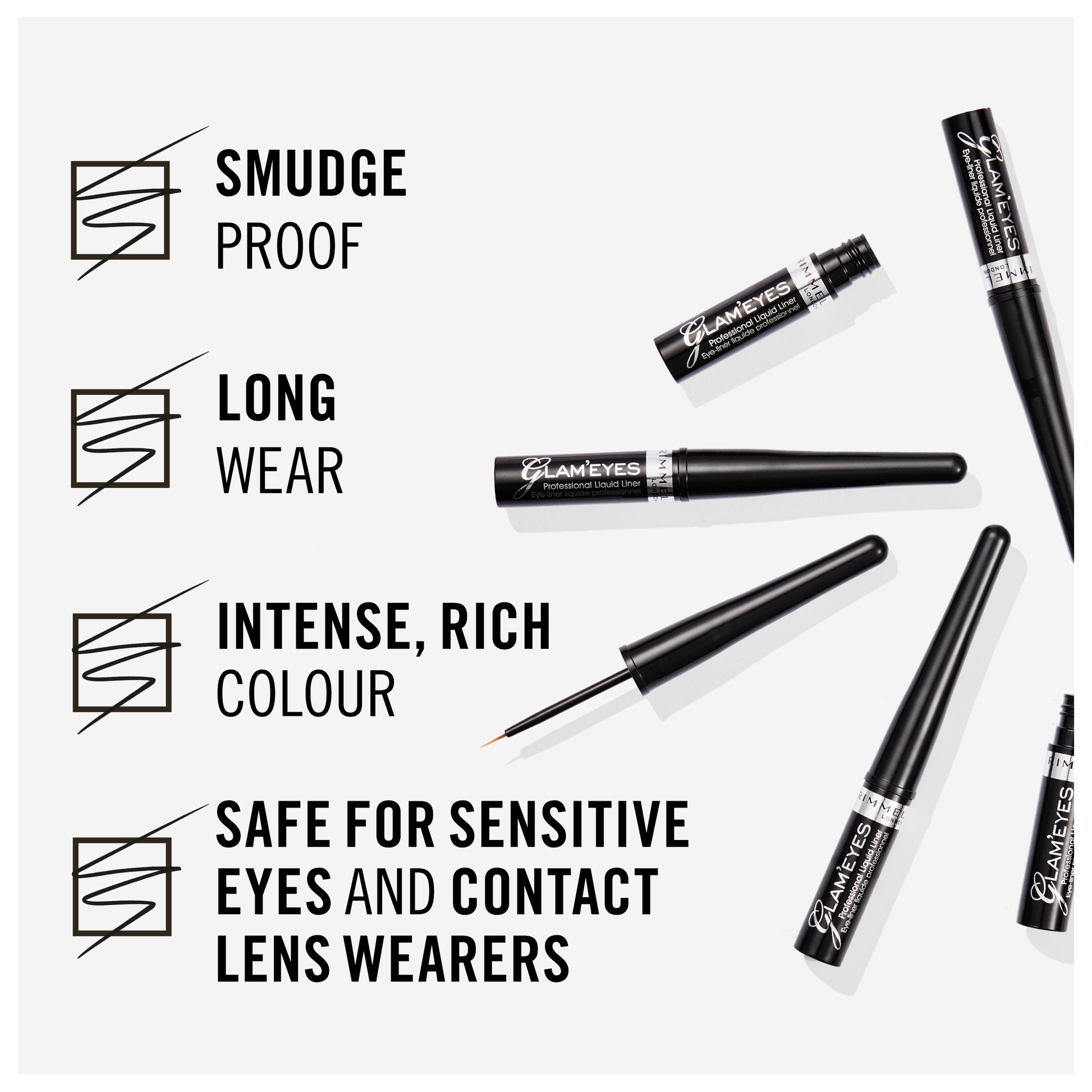 Rimmel Glameyes Professional Liquid Eyeliner - Alora