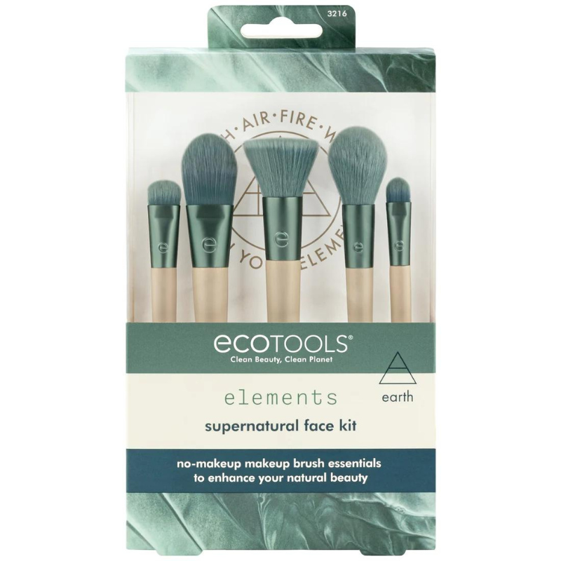 EcoTools Elements Super-Natural Face Makeup Brush Kit (5) - Alora