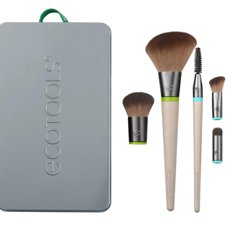 EcoTools Interchangeables Daily Essentials Total Face Makeup Brush Kit (5) - Alora