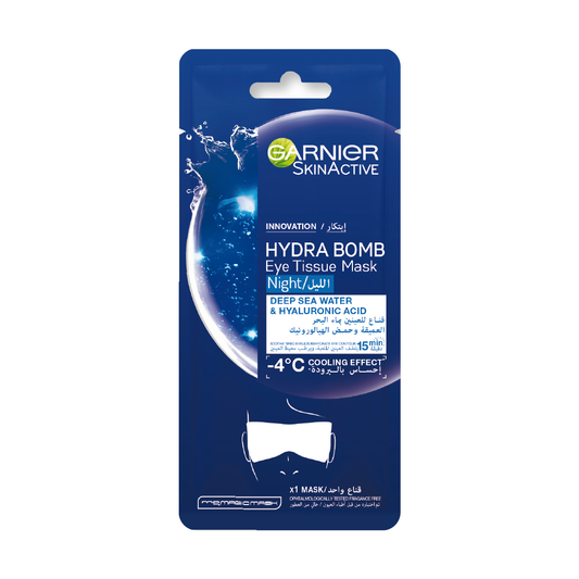 Garnier Hydra Bomb Hydrating Night Eye Mask with Hyaluronic Acid & Deep Sea Water - Alora