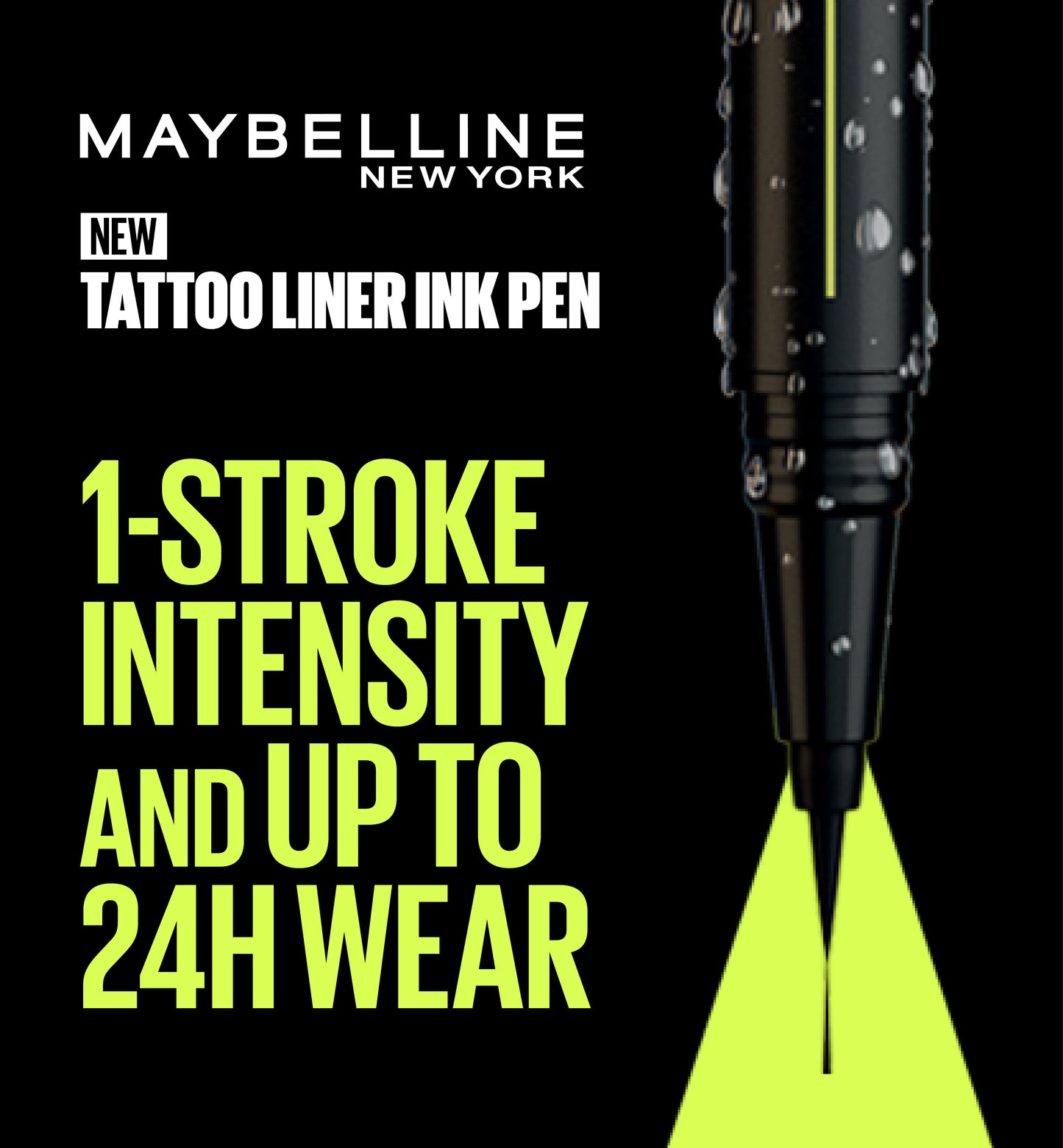 Maybelline New York Tattoo Liner Ink Pen Black - Alora