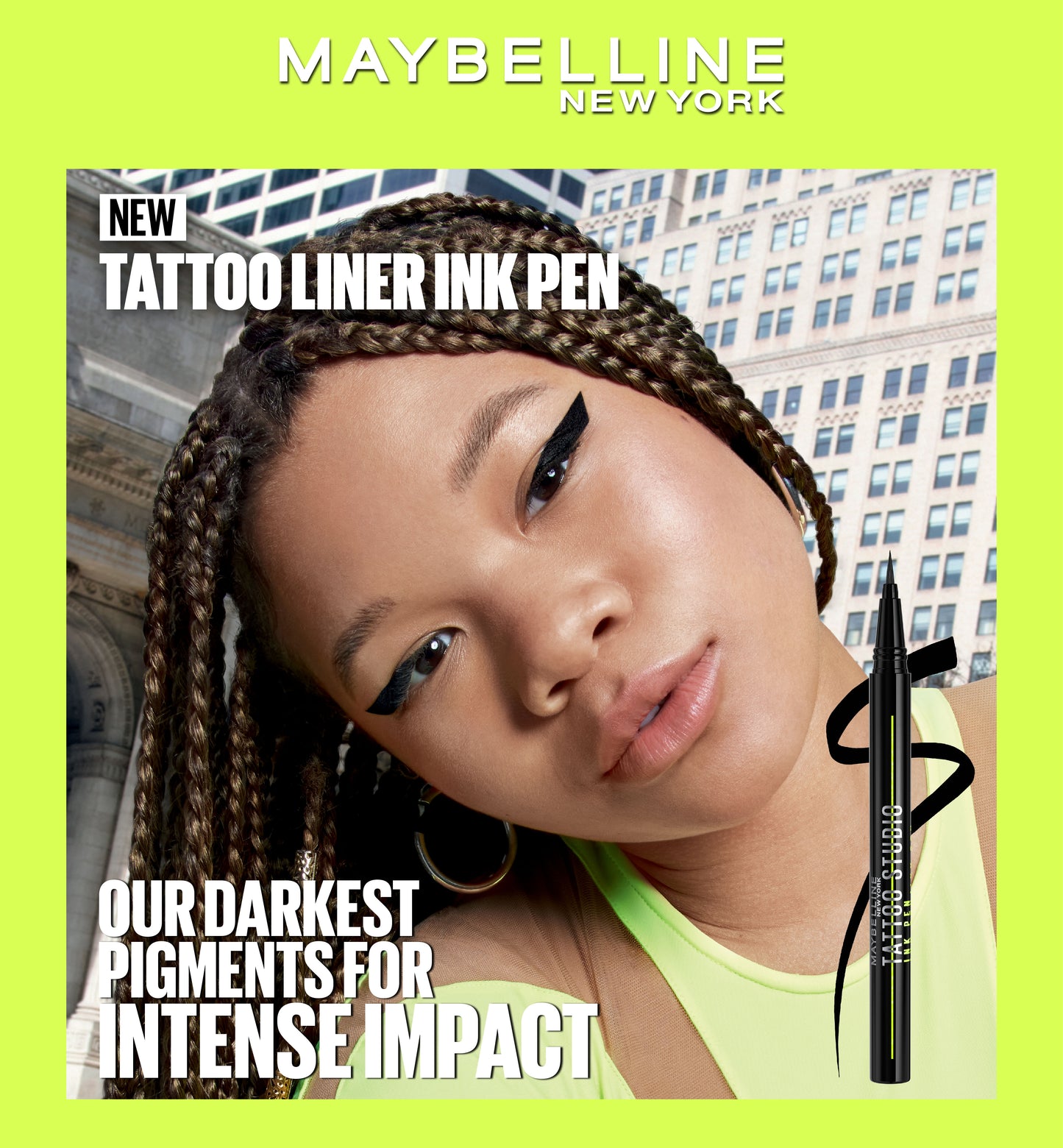 Maybelline New York Tattoo Liner Ink Pen Black - Alora