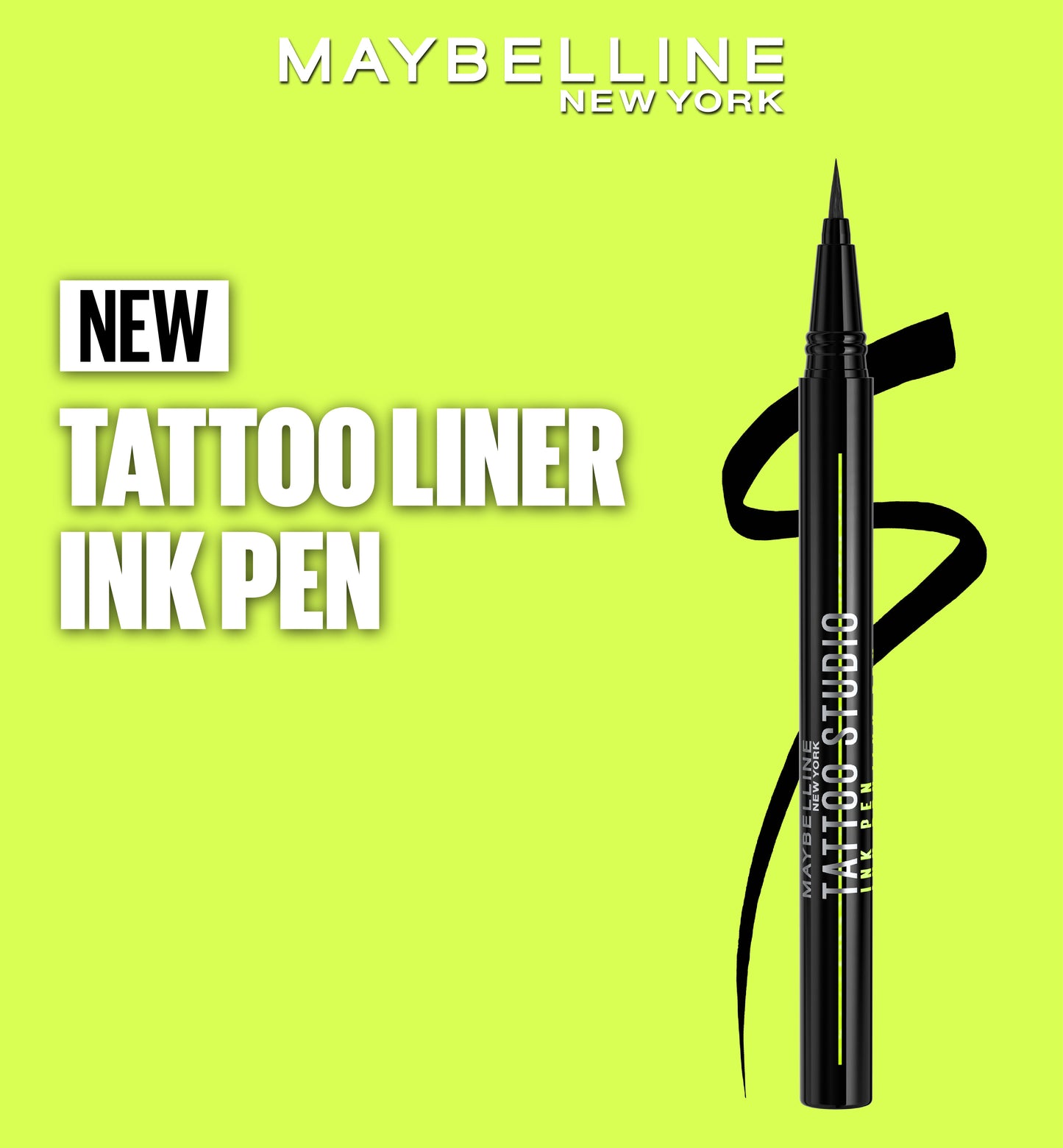 Maybelline New York Tattoo Liner Ink Pen Black - Alora