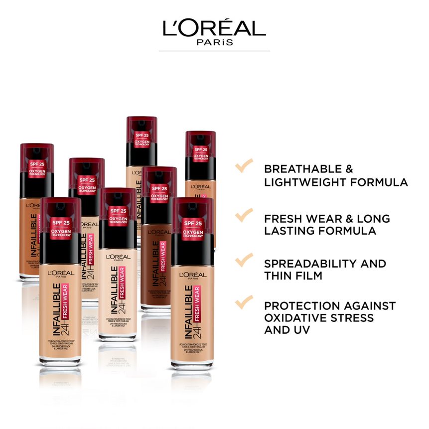 L'Oreal Paris Infallible 24H Fresh Wear Foundation - Alora