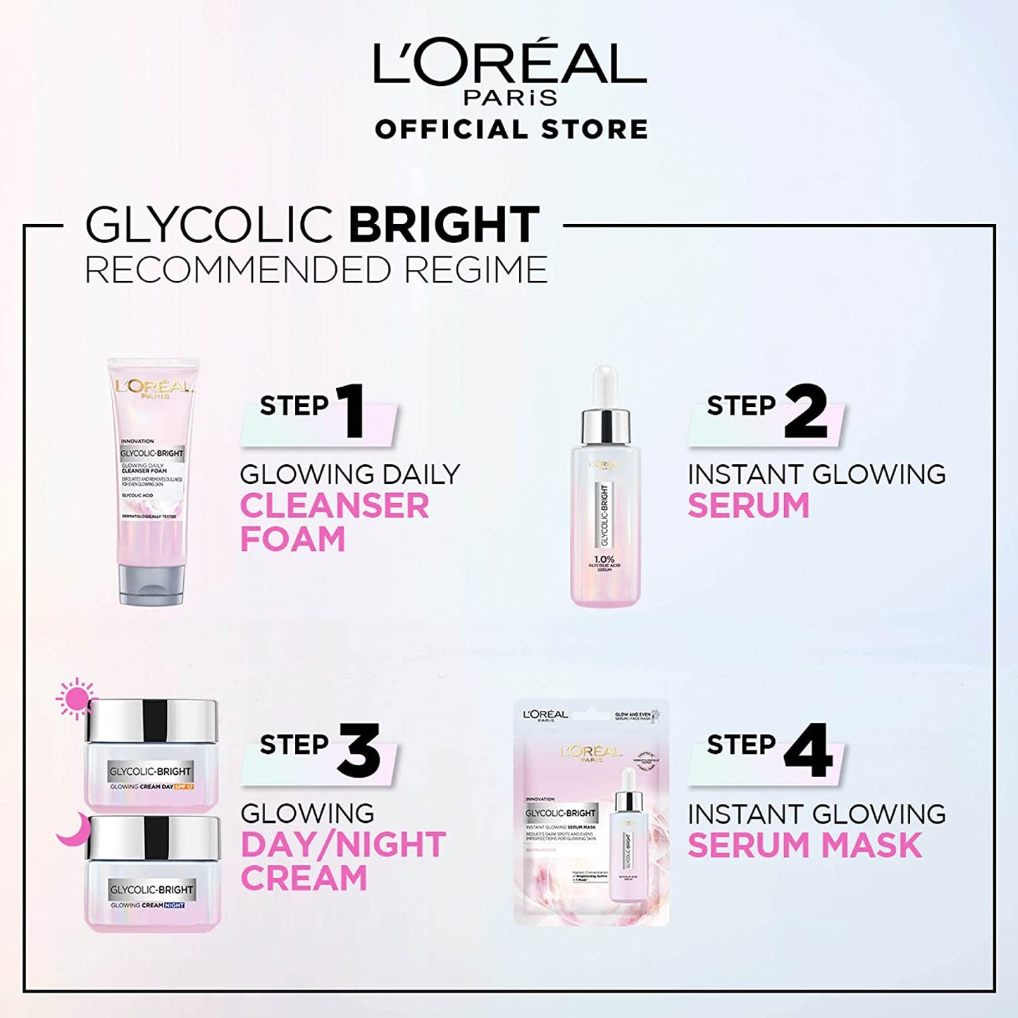 L’Oreal Paris Glycolic Bright Glowing Day Cream SPF17 - Alora