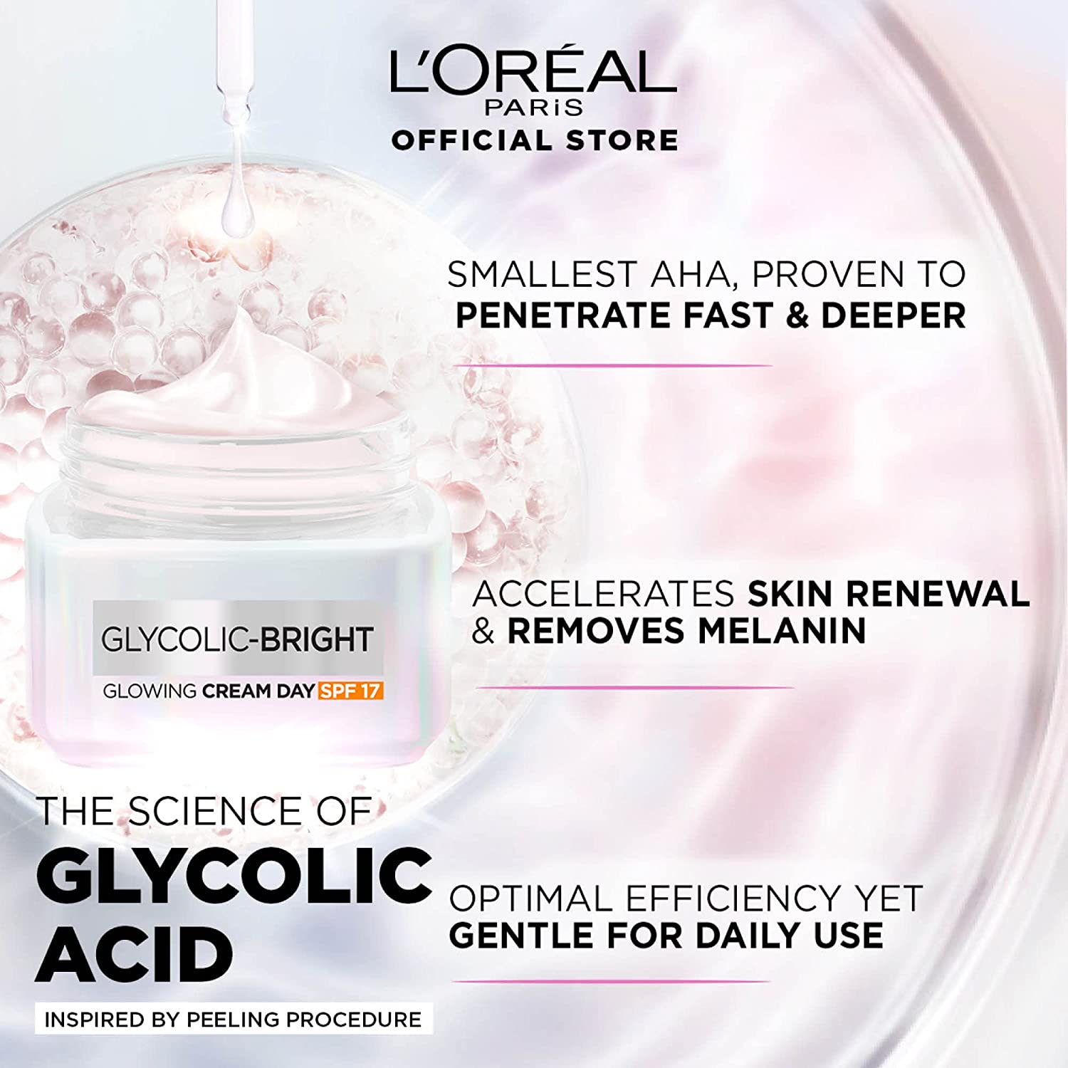 L’Oreal Paris Glycolic Bright Glowing Day Cream SPF17 - Alora