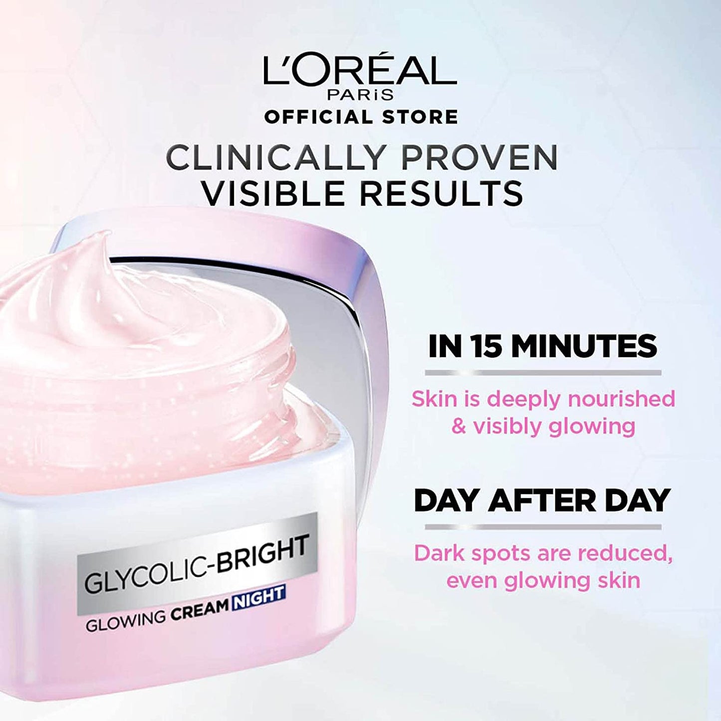 L’Oreal Paris Glycolic Bright Glowing Night Cream 50ml - Alora