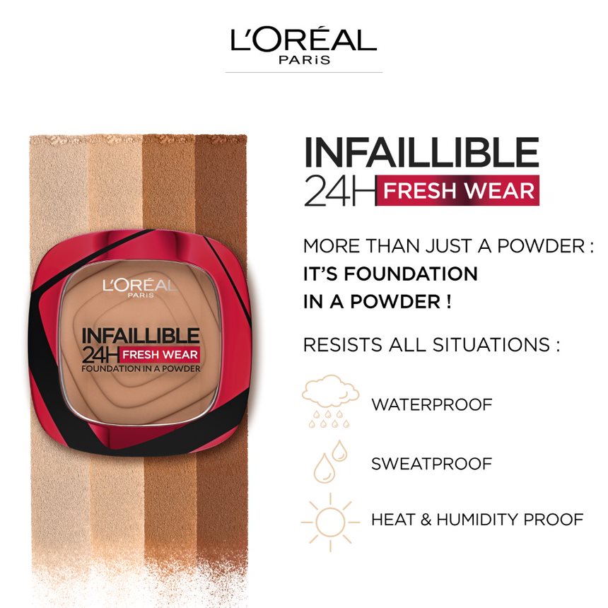 L'Oréal Paris Infallible Fresh Wear 24H Powder - Alora