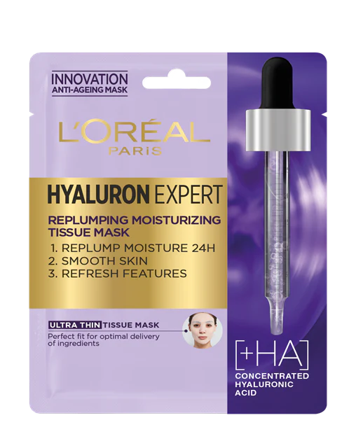 L'Oreal Paris Hyaluron Expert 24HR Re-plumping Moisturizing Tissue Mask - Alora